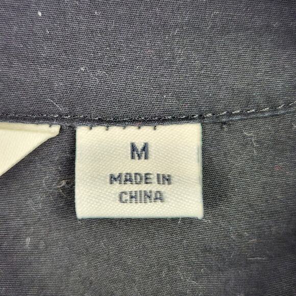 Caffe Marrakesh Club Resort V Neck Black Tunic Women’s Size Med Pintuck EUC - Picture 5 of 16